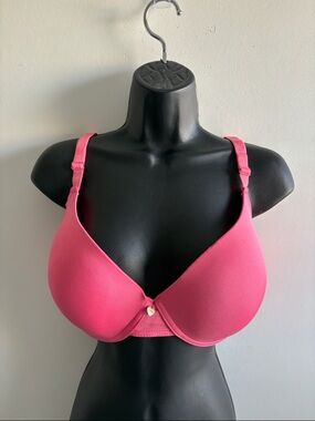 Juicy Couture Hot Pink Light Pad Smooth T-Shirt Bra SZ 38DD